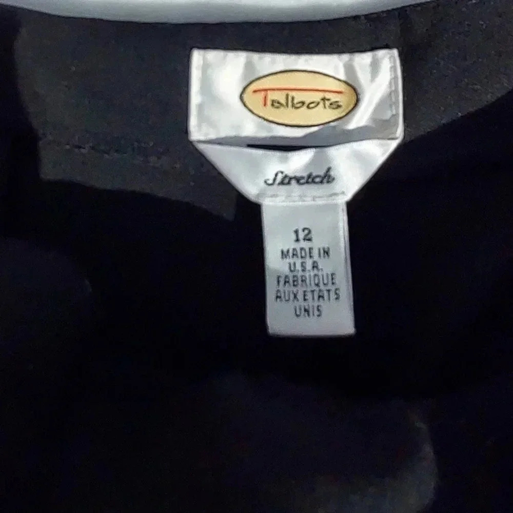 Talbots Stretch Black Pants for Women Size 12 - Picture 4 of 11